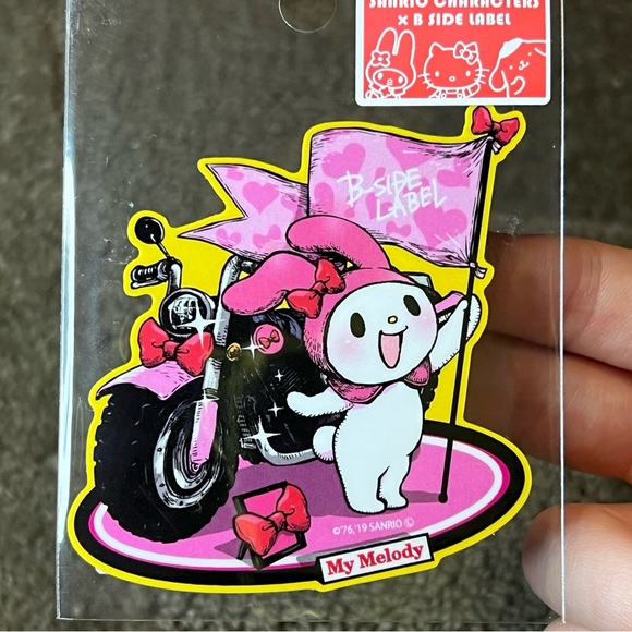 My Melody B-Side Label Sticker Water & UV Ray Protected Official Sanrio Kawaii - Picture 4 of 5